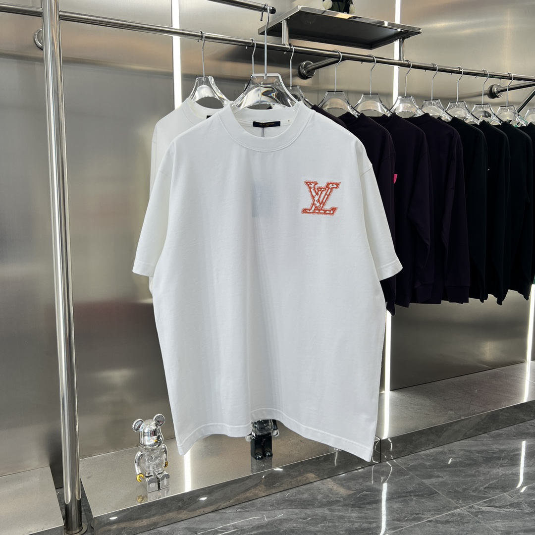 Summer embroidered short-sleeved T-shirt