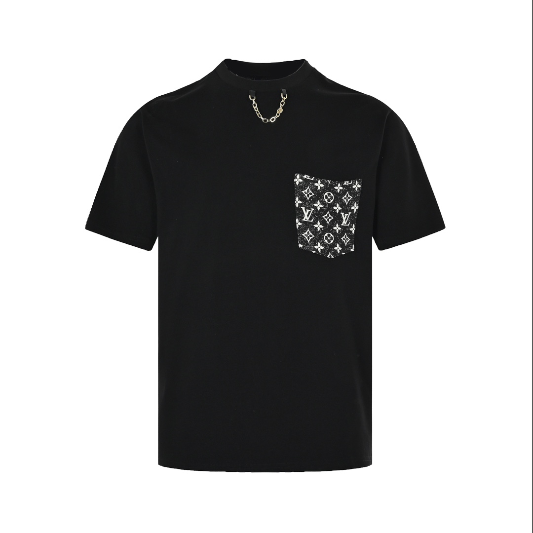 Denim Pocket Short Sleeve T-Shirt