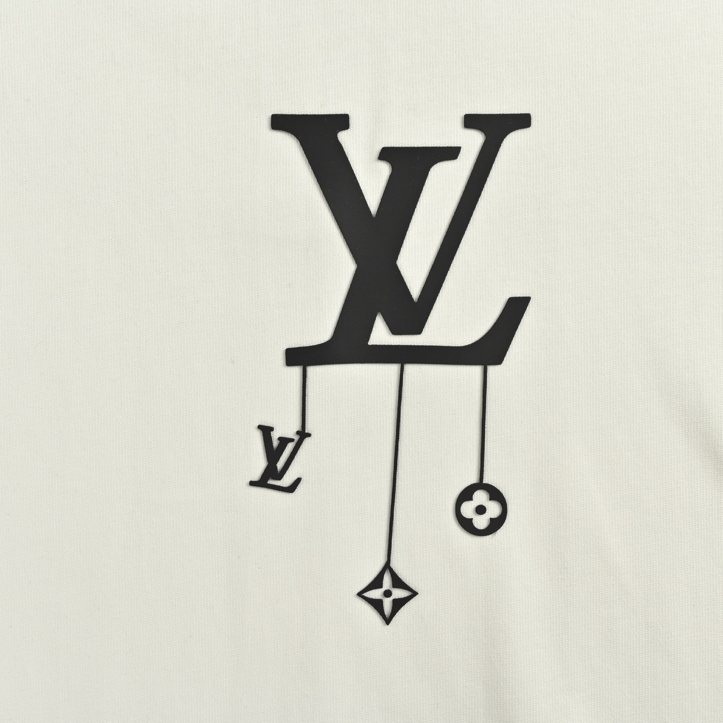 25ss pendant print short-sleeved T-shirt