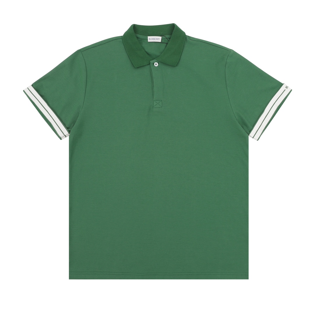 Horse print POLO shirt with webbing cuffs