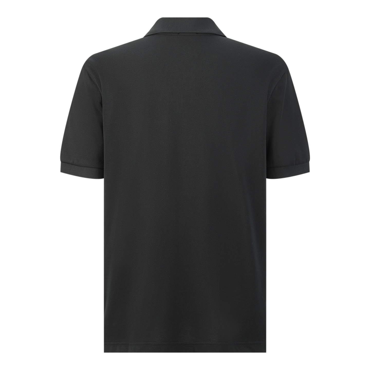 Fendi black lapel polo shirt
