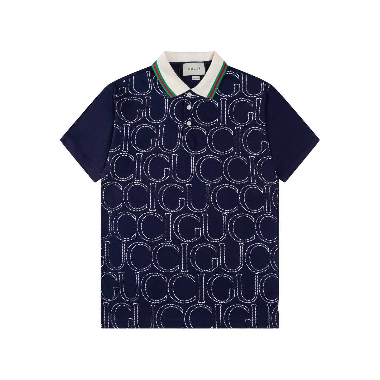 Full-Printed Letters Polo Shirt