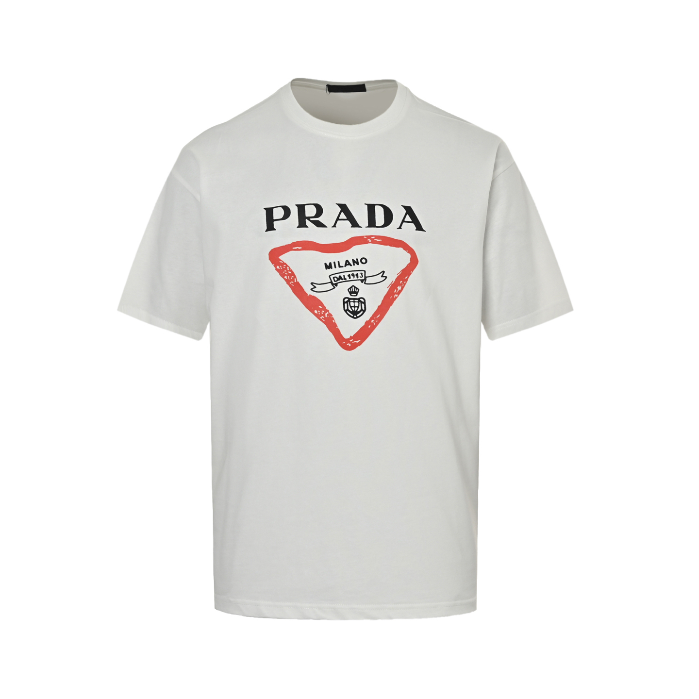 Triangle logo crown T-shirt