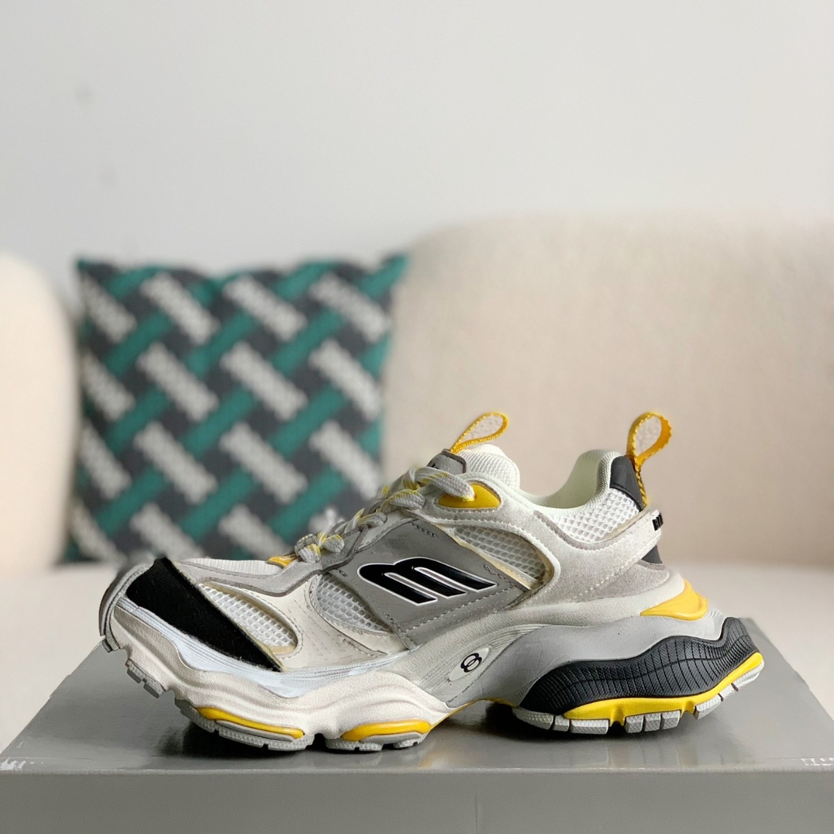 Balenciaga Sneaker Grey Black Yellow