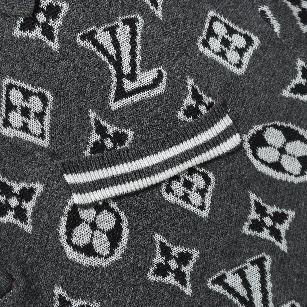 Jacquard knitted T-shirt