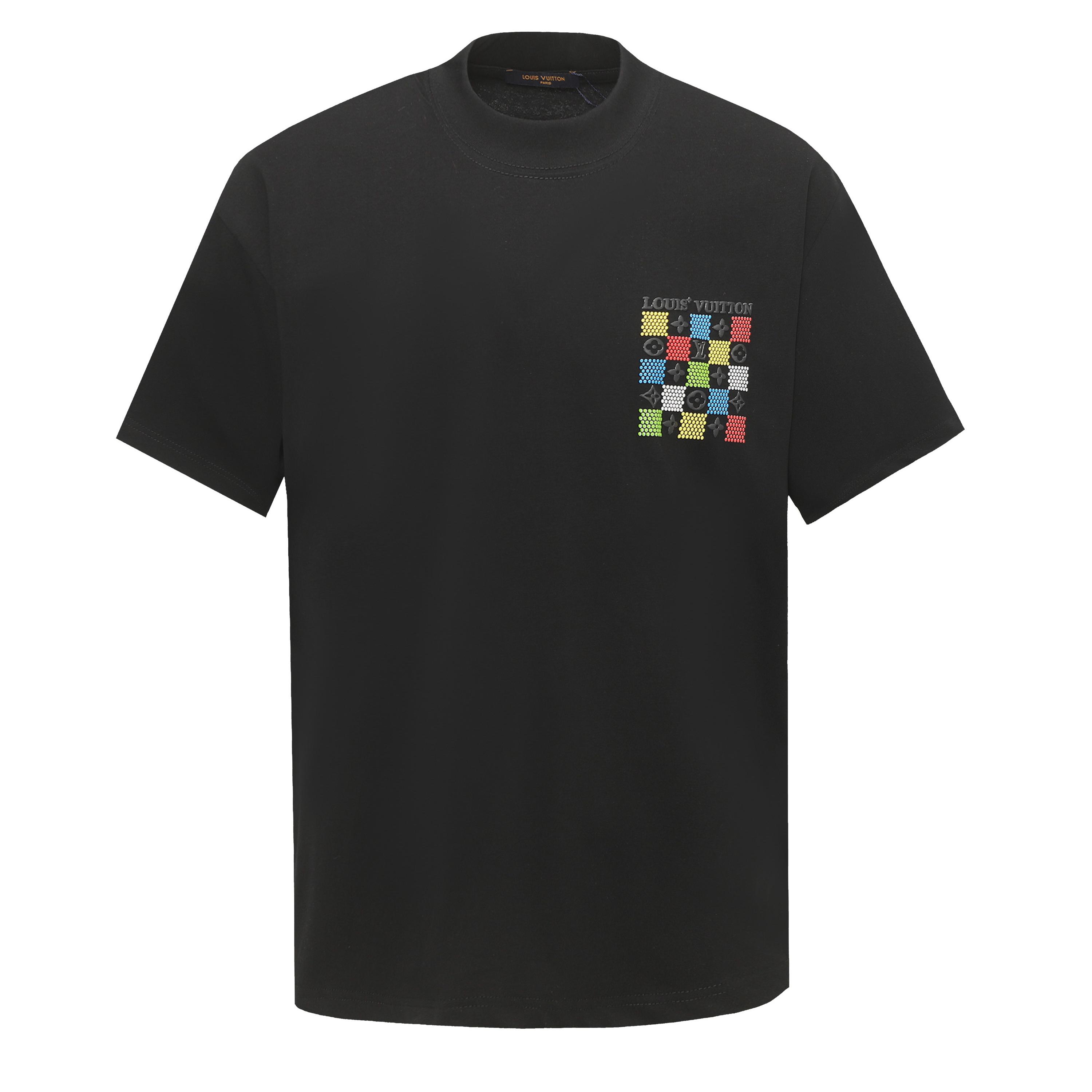 25ss colorful flag short-sleeved T-shirt