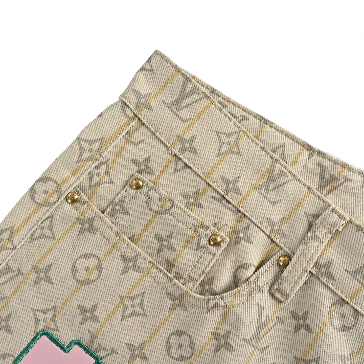 Japanese short sleeve denim shorts