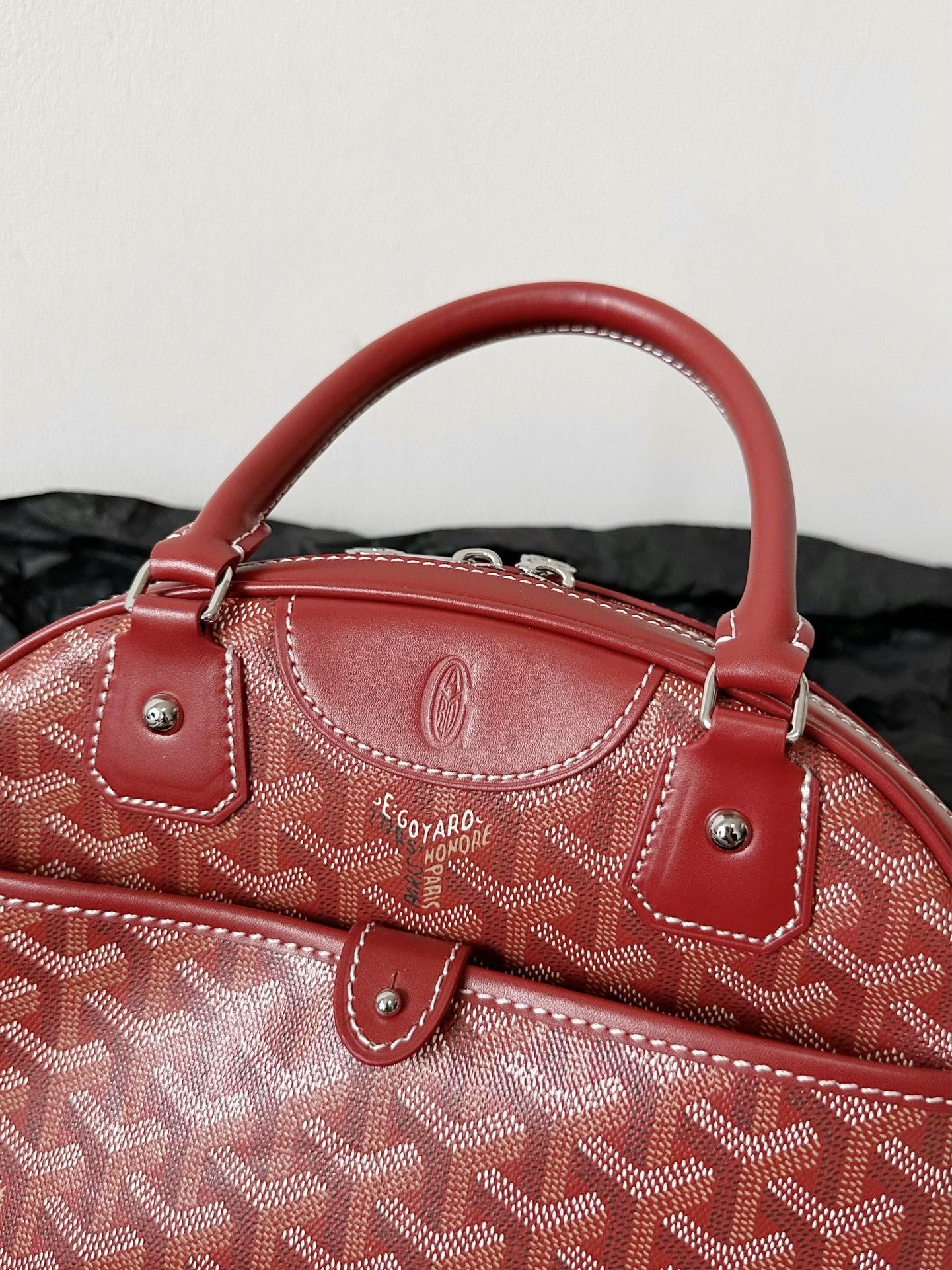 Small Red Canvas Bowling Ball