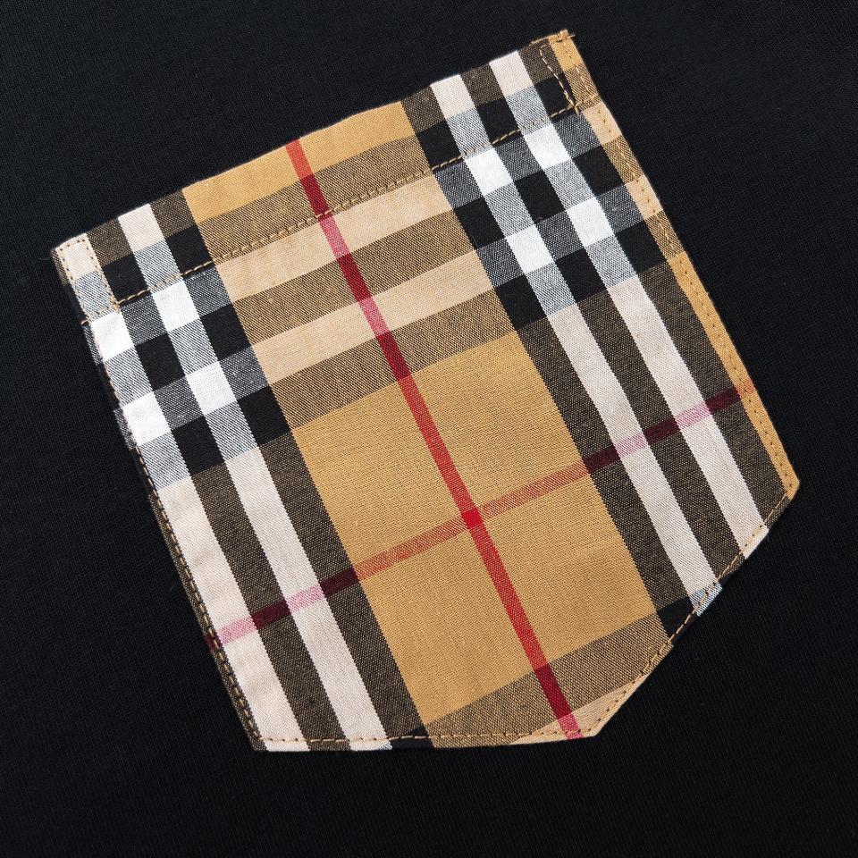 Check Pocket Cotton Loose Fit T-Shirt