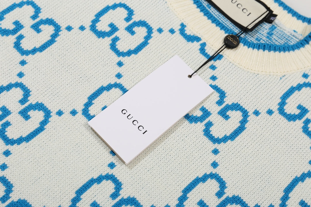 New Alphabet Jacquard Crew-Neck Sweater