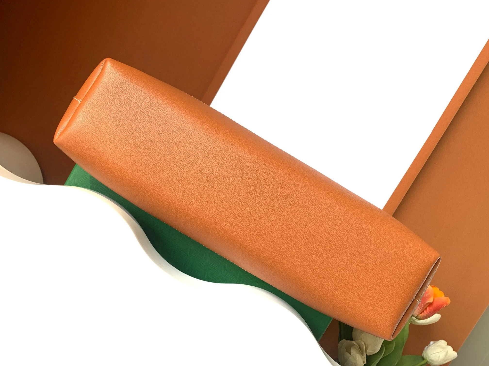 Black Canvas And Tan Calfskin Document Holder