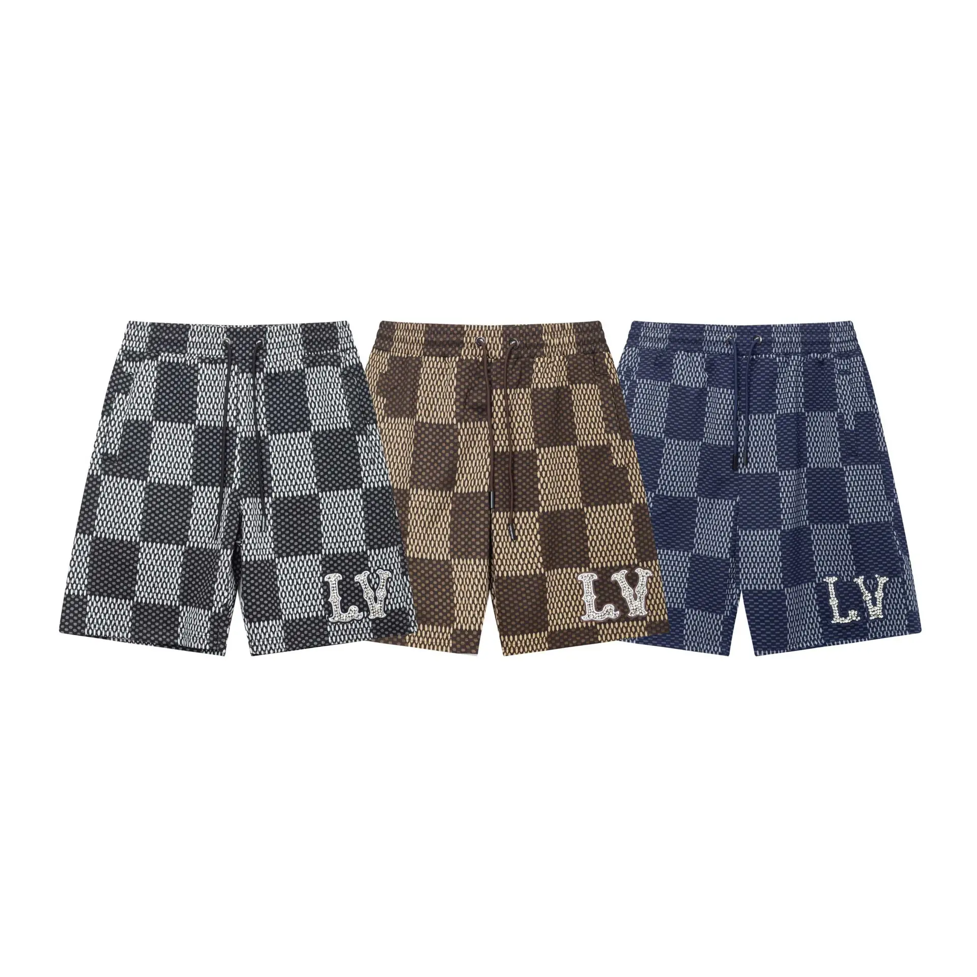 Classic Checkerboard Logo Shorts