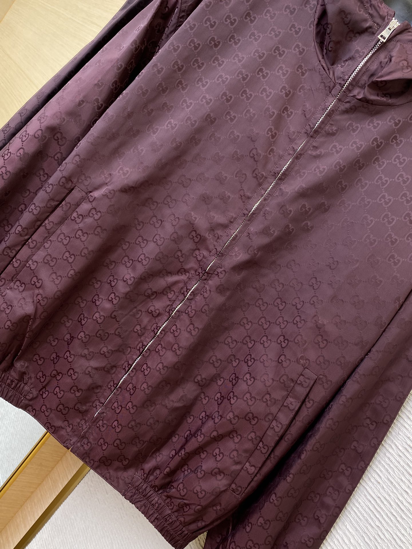 Jacquard Indonesian Dragon Fabric Hooded Jacket