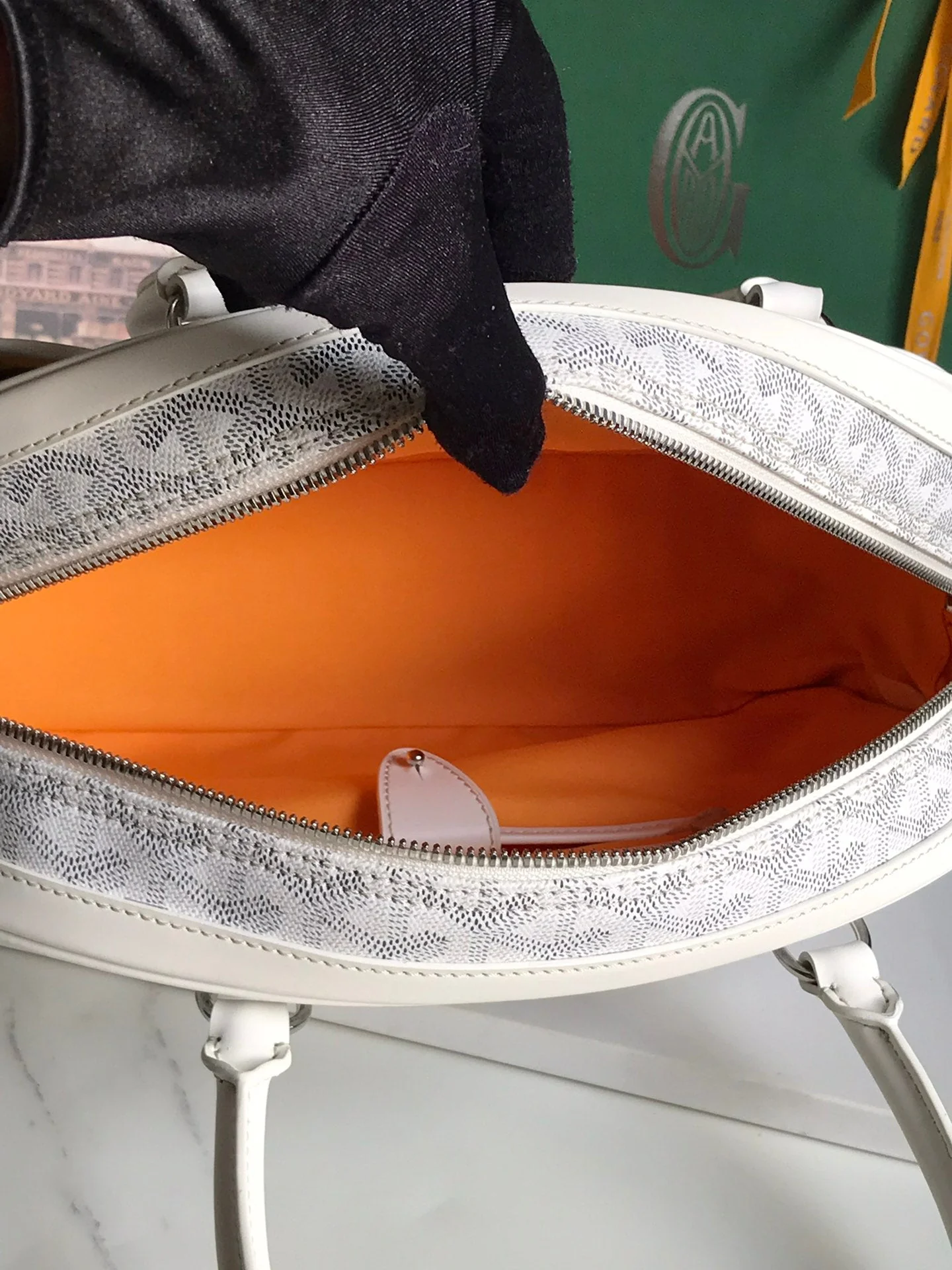 White Calfskin Handbag