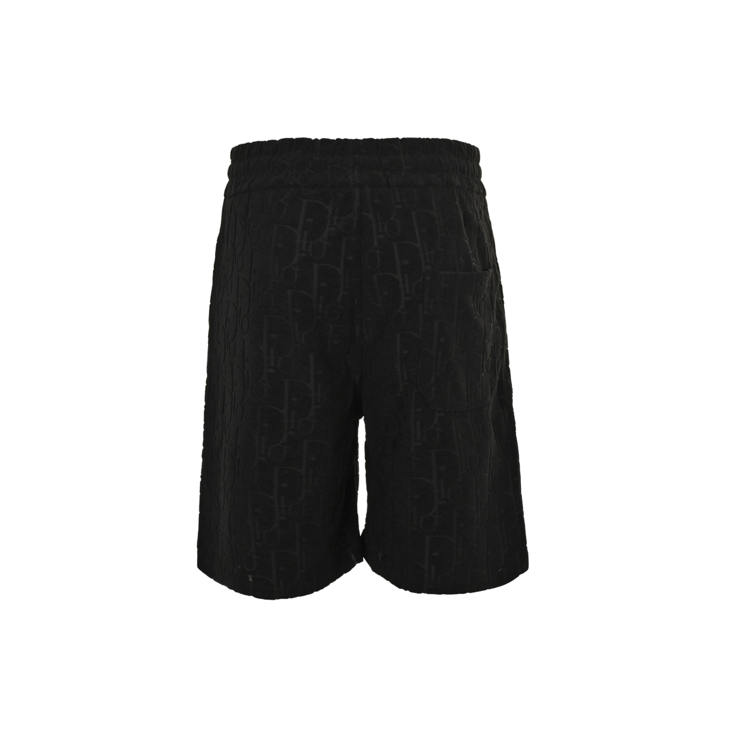 Hidden-print logo jacquard towelling shorts