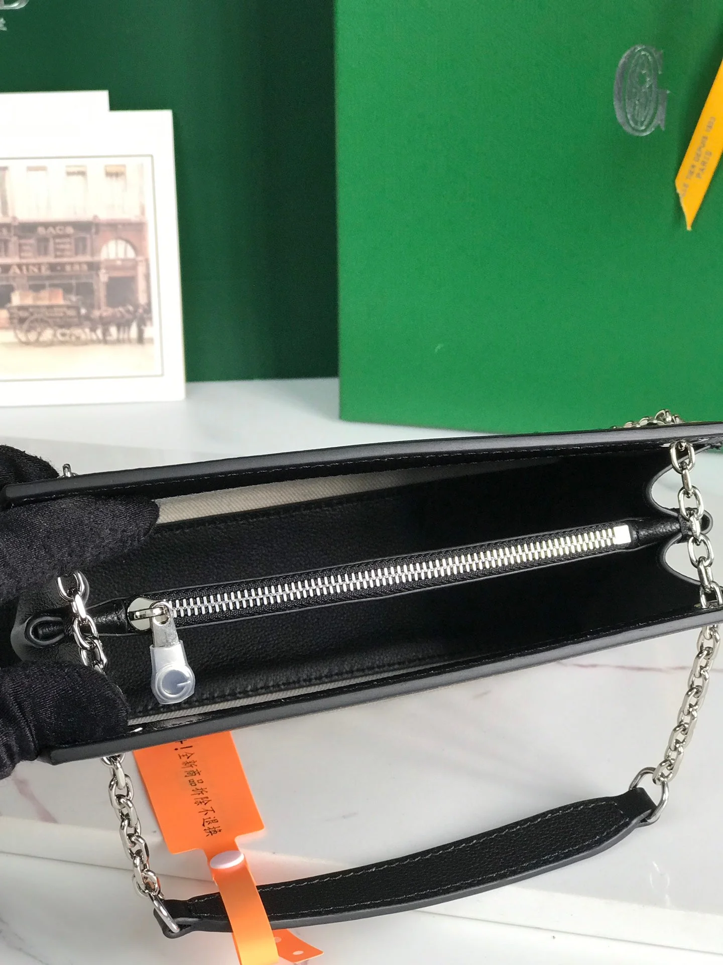 Black Calfskin Structured Mini Bag