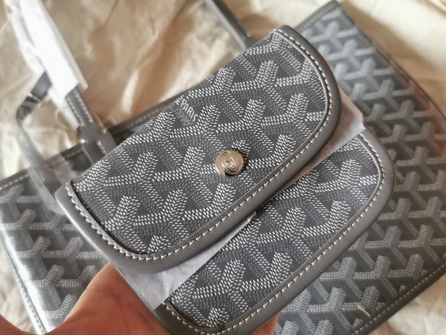 Mini 38CM Grey Canvas Bag