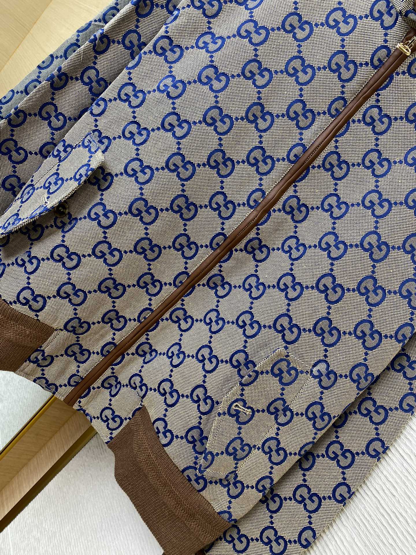 Jacquard Stand Collar Jacket