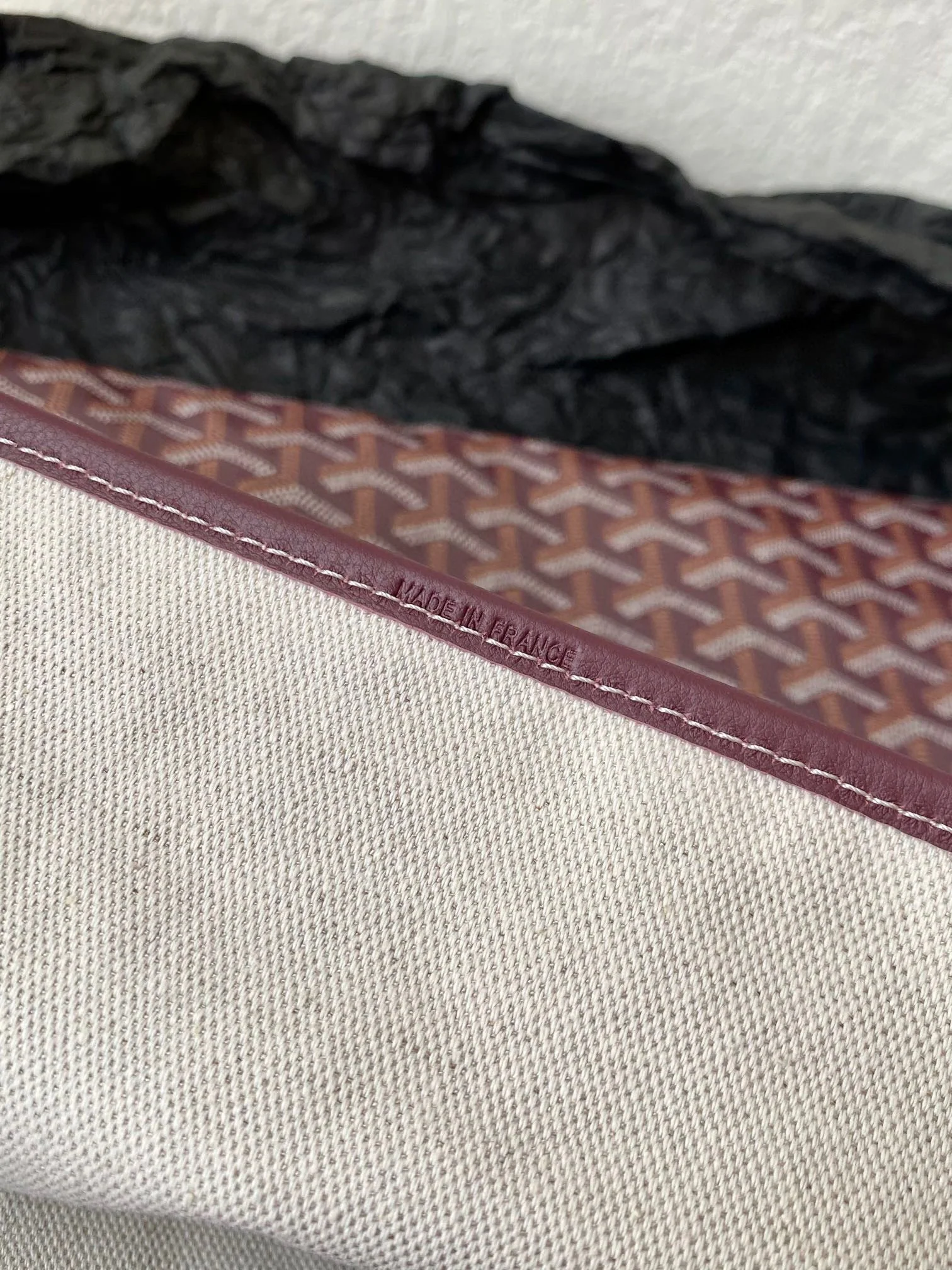 Burgundy Shopping Bag