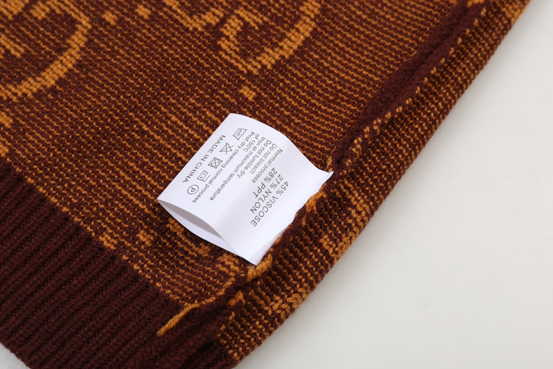 New Alphabet Jacquard Crew-Neck Sweater