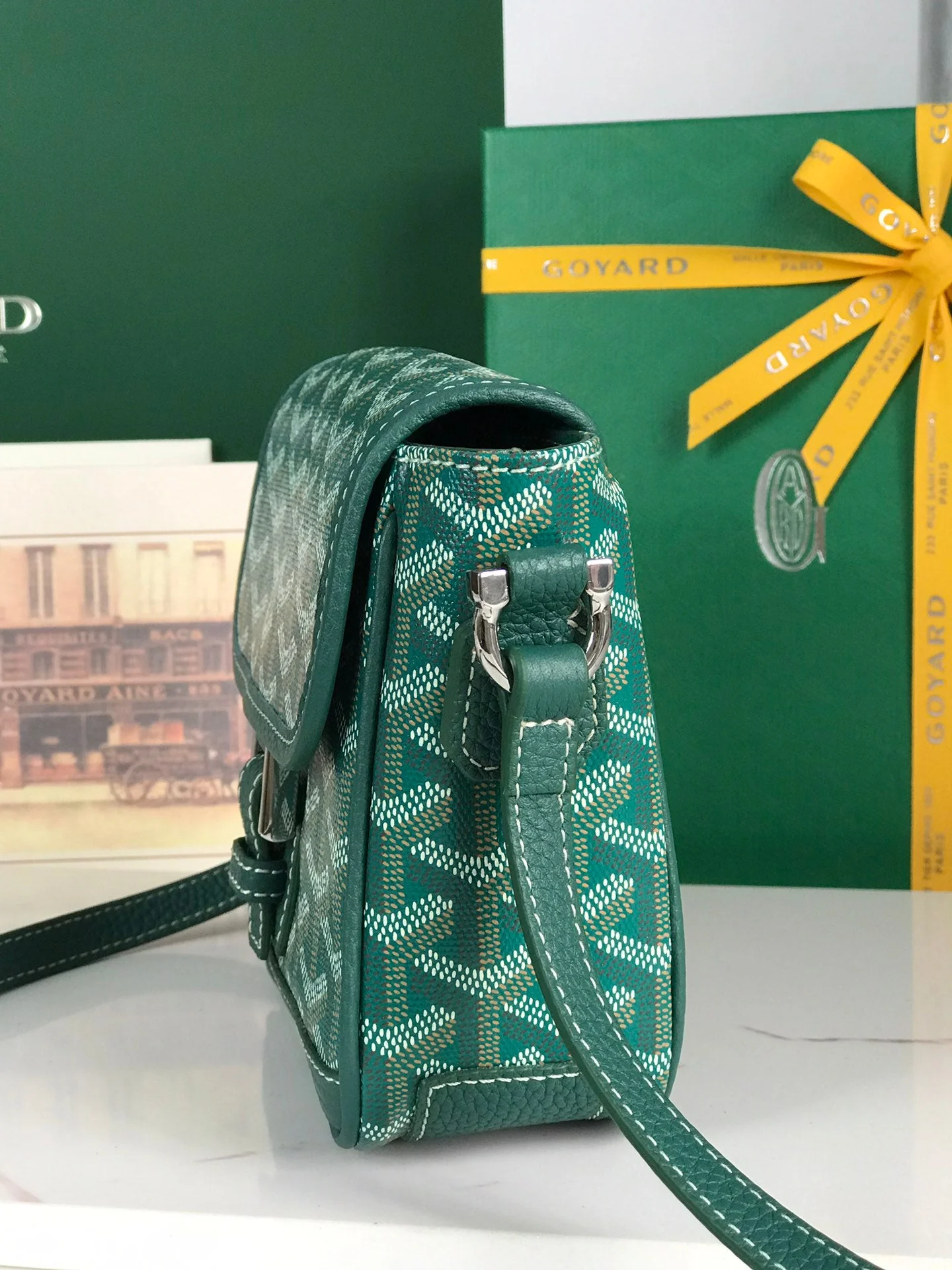 Green legant Canvas and Lambskin