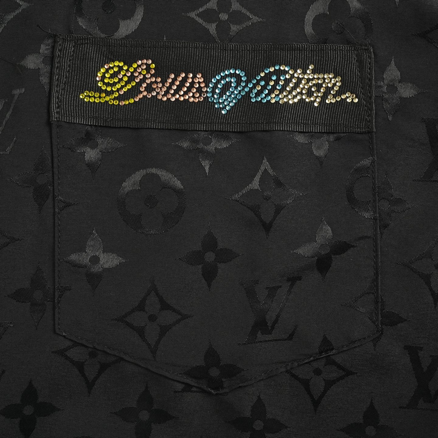 Jacquard Diamond Shirt with Full Print