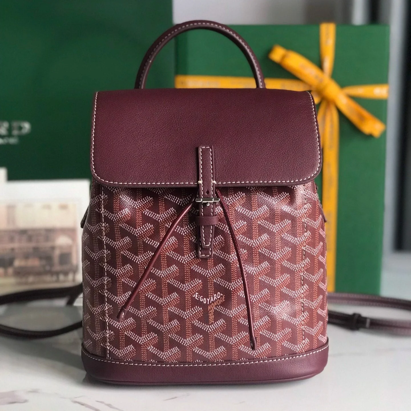 Burgundy Mini Backpack