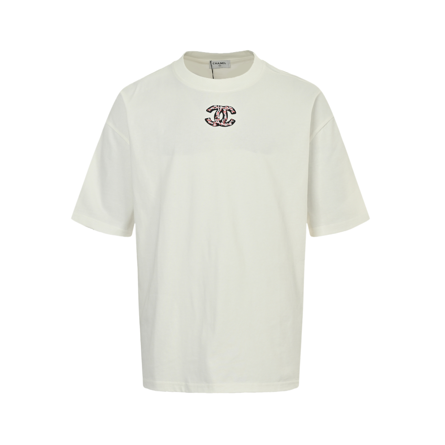 Snowflake embroidered T-shirt