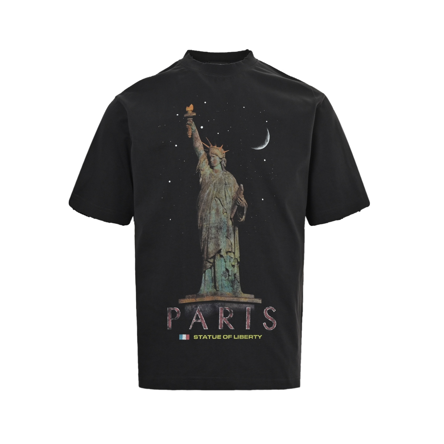 Statue of Liberty print short-sleeved T-shirt