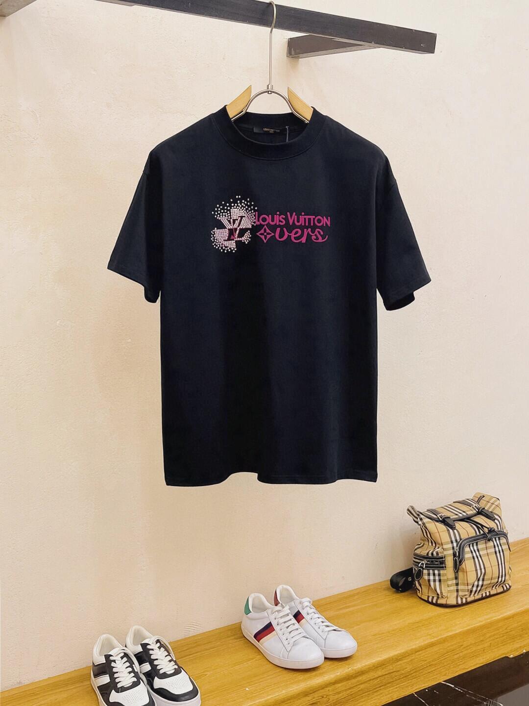 3D Silicone Hot Diamond Letter T-shirt