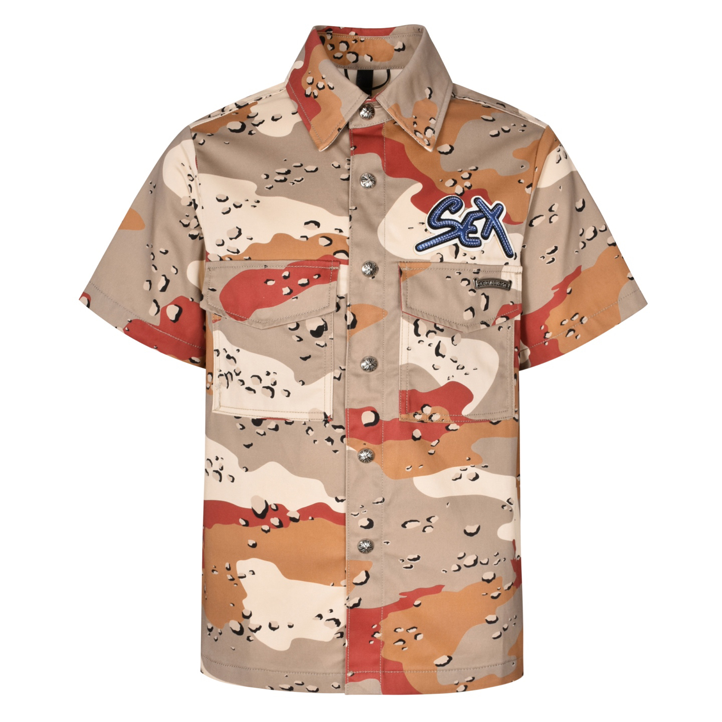 Cross camouflage short-sleeved shirt