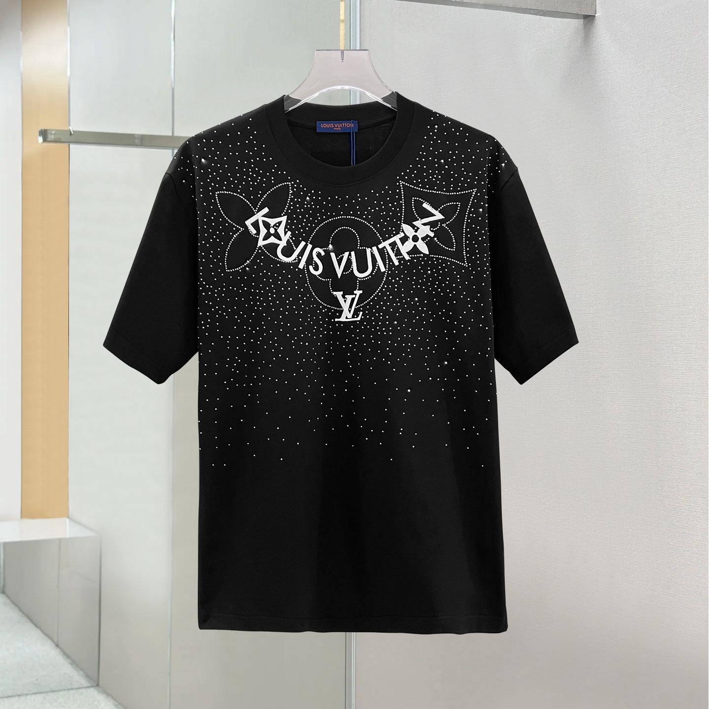 Starry Sky Embroidered Patch Short Sleeve T-Shirt