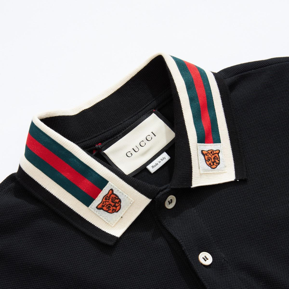 Neckline tiger graphic Polo