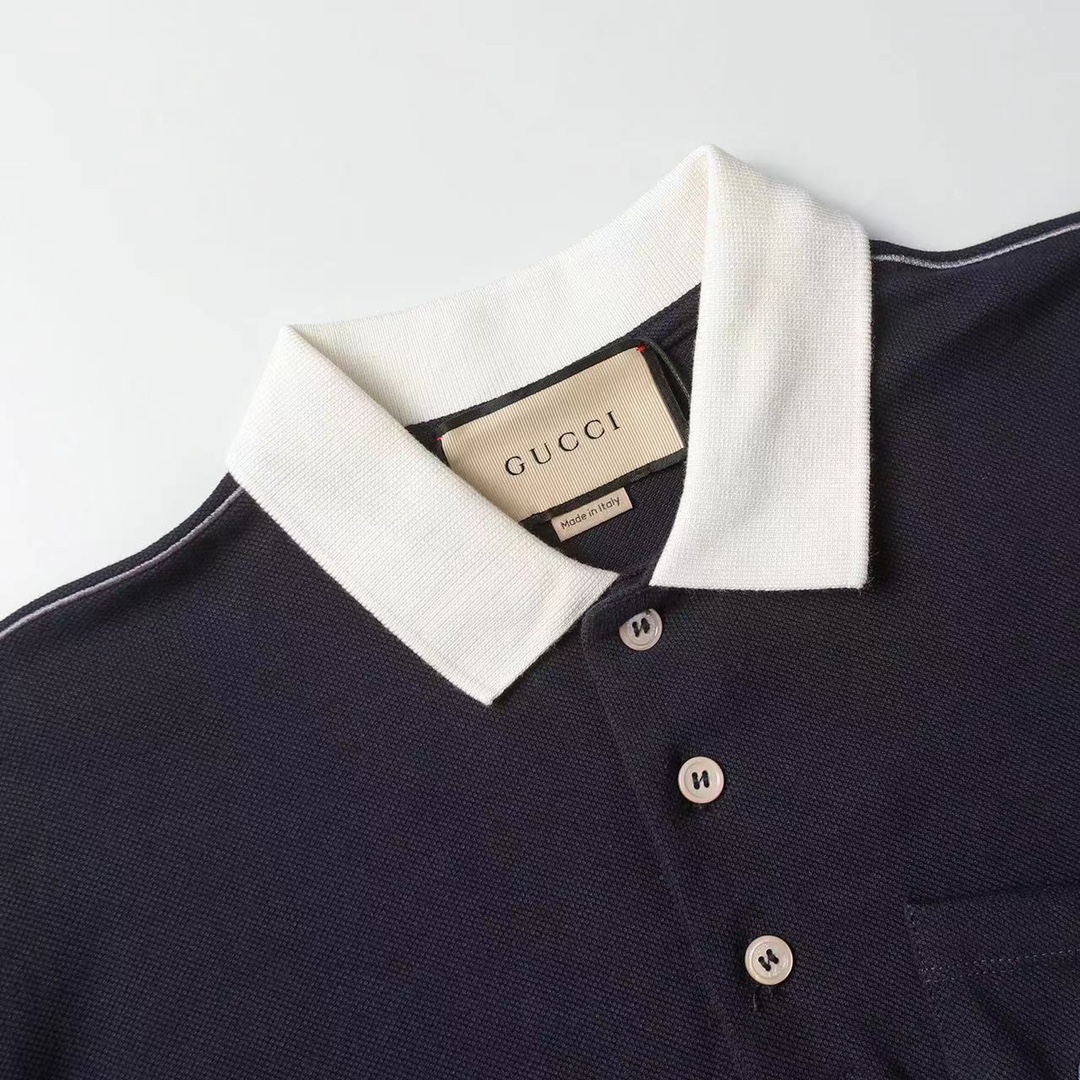 Embroidered Patch Polo Shirt