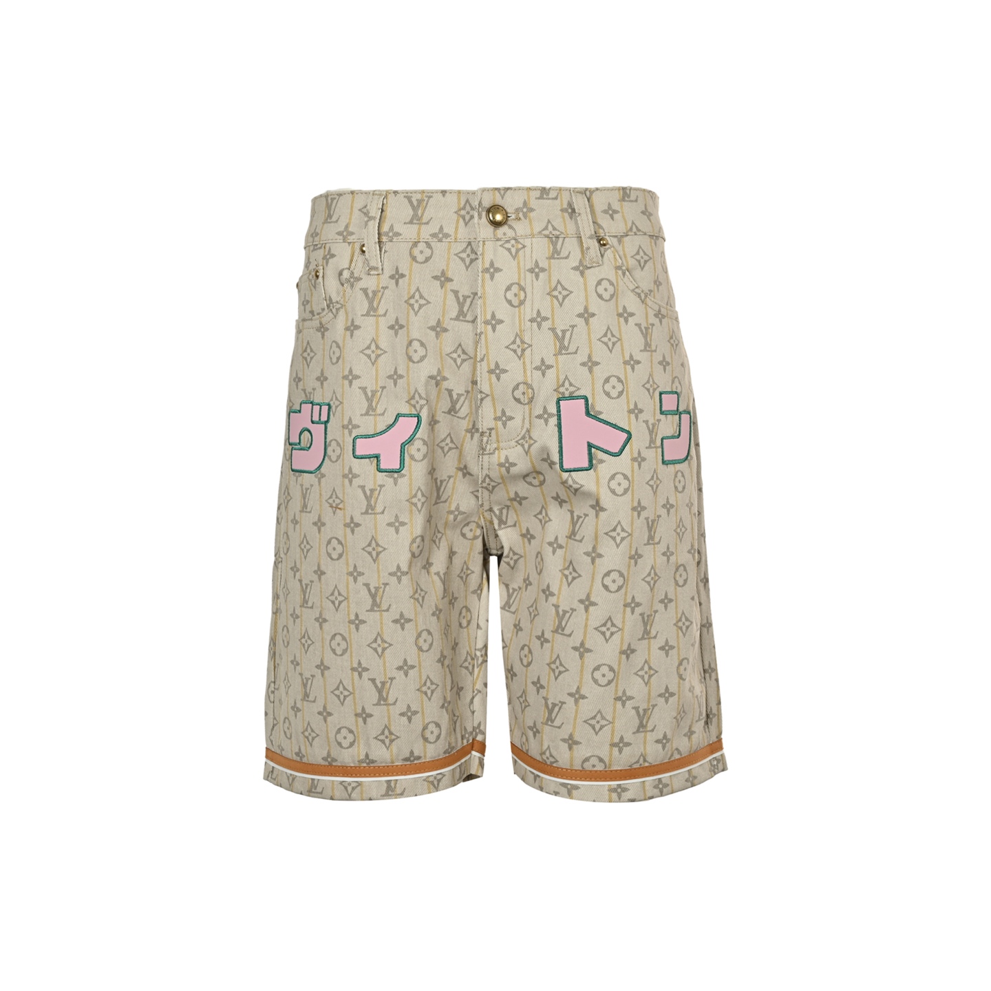 Japanese short sleeve denim shorts