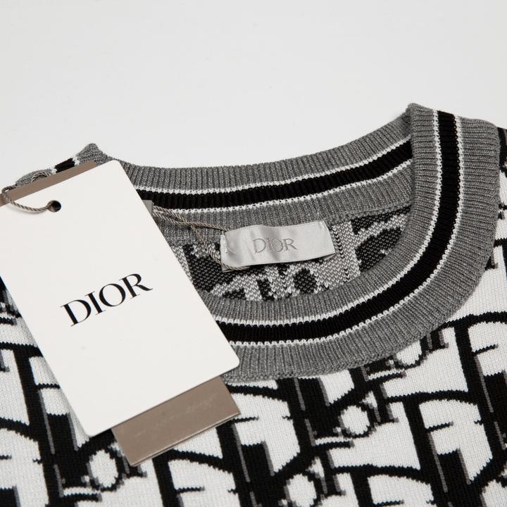 Lettering jacquard T-shirt