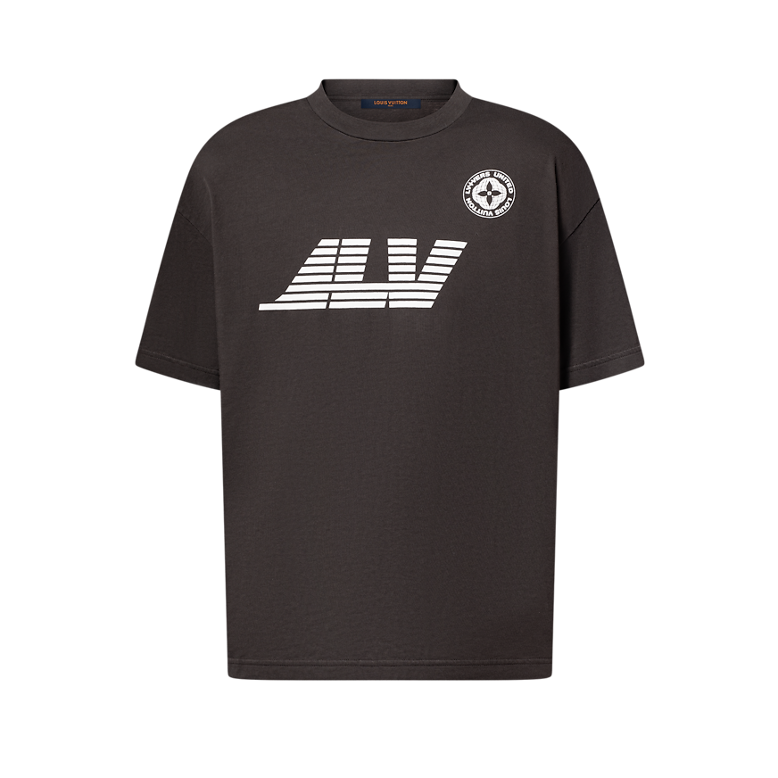 Lettering Printed Cotton Short Sleeves