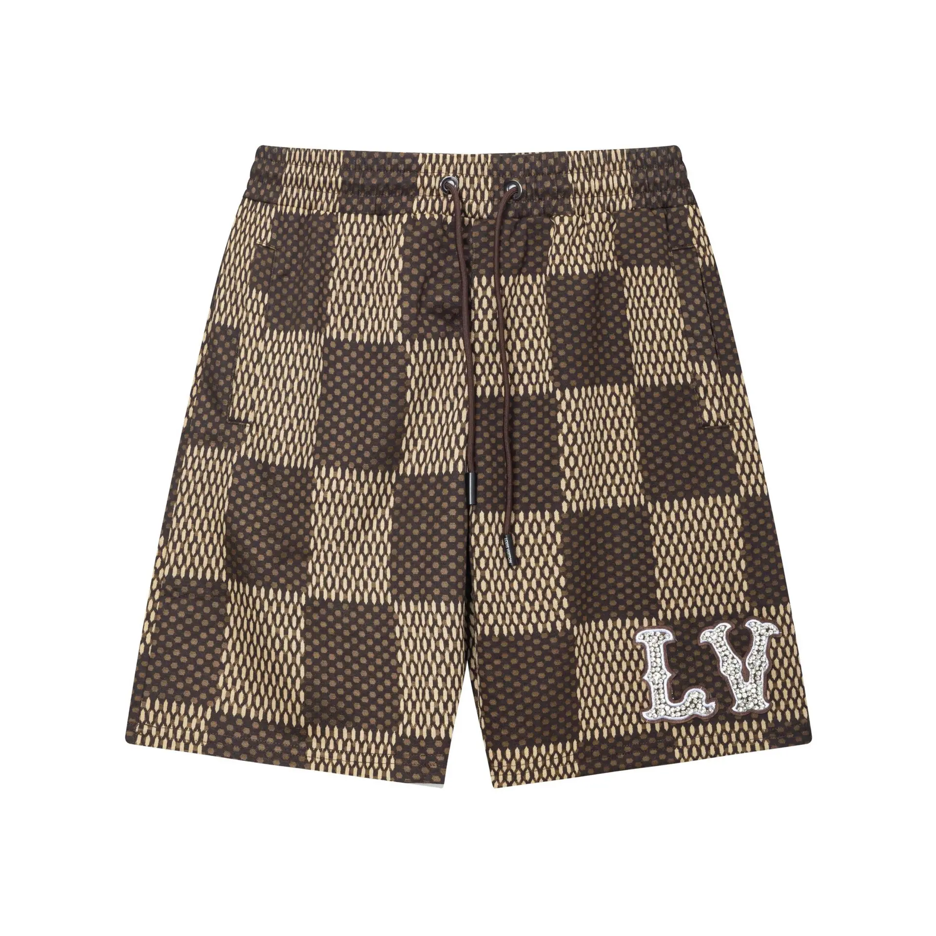 Classic Checkerboard Logo Shorts
