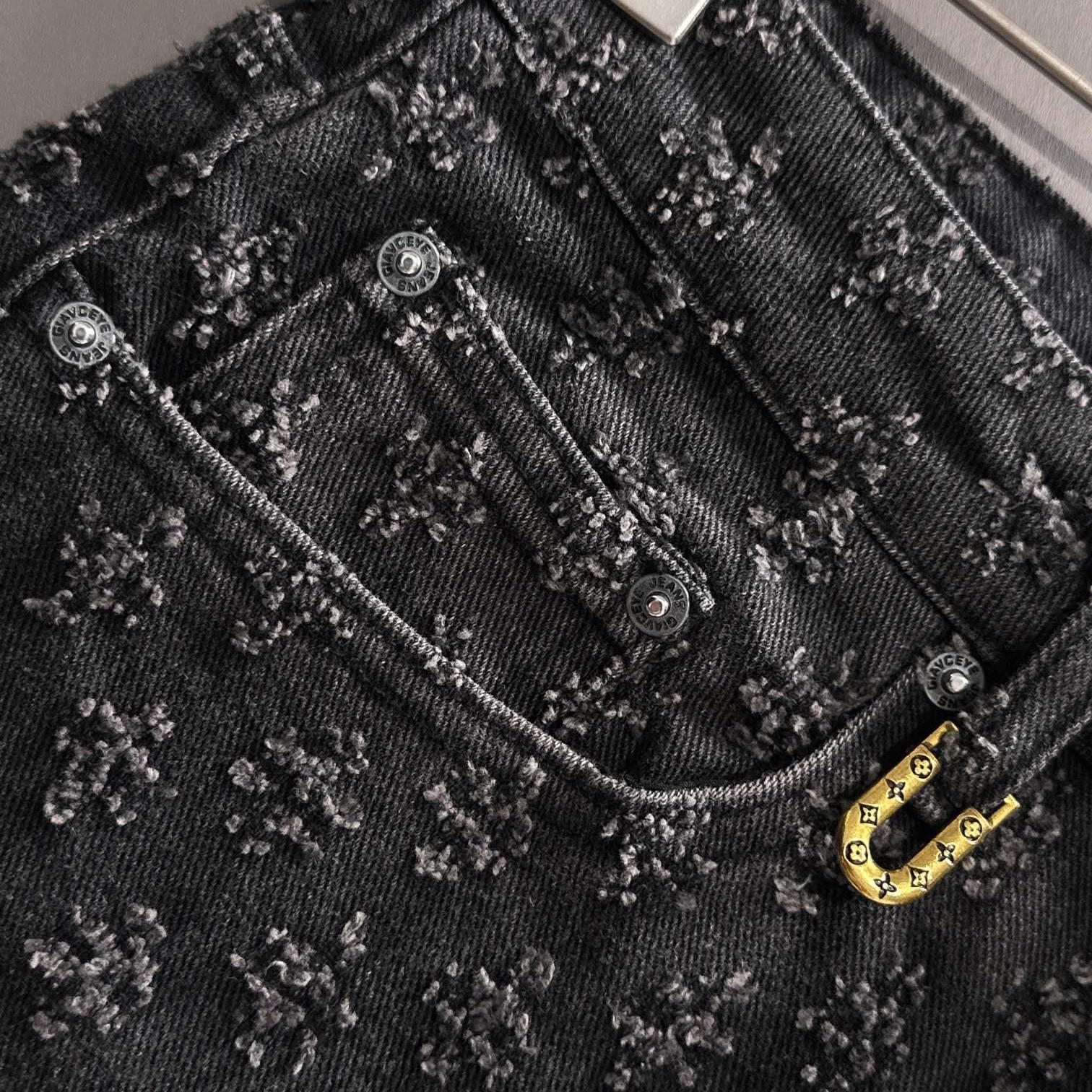 Old Fashioned Jacquard Denim Shorts