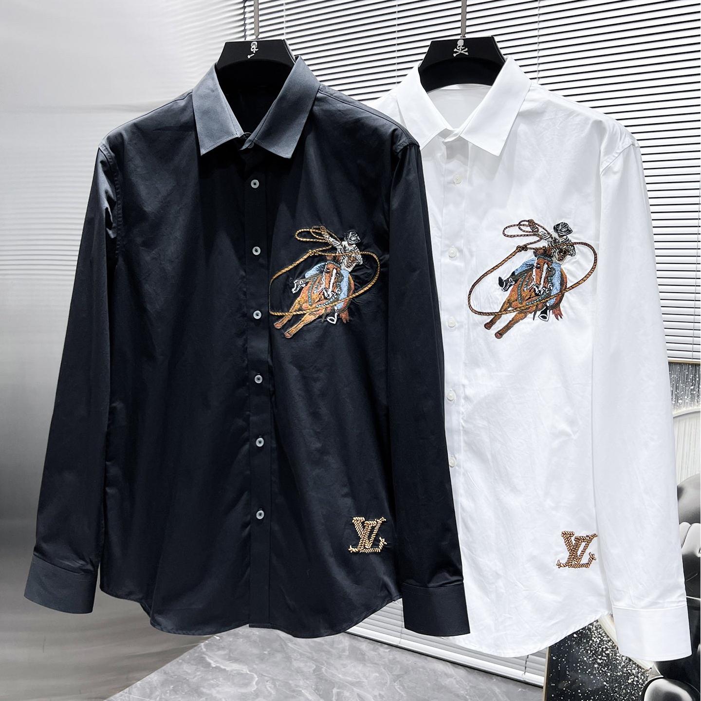Horse Riding Embroidered Shirt