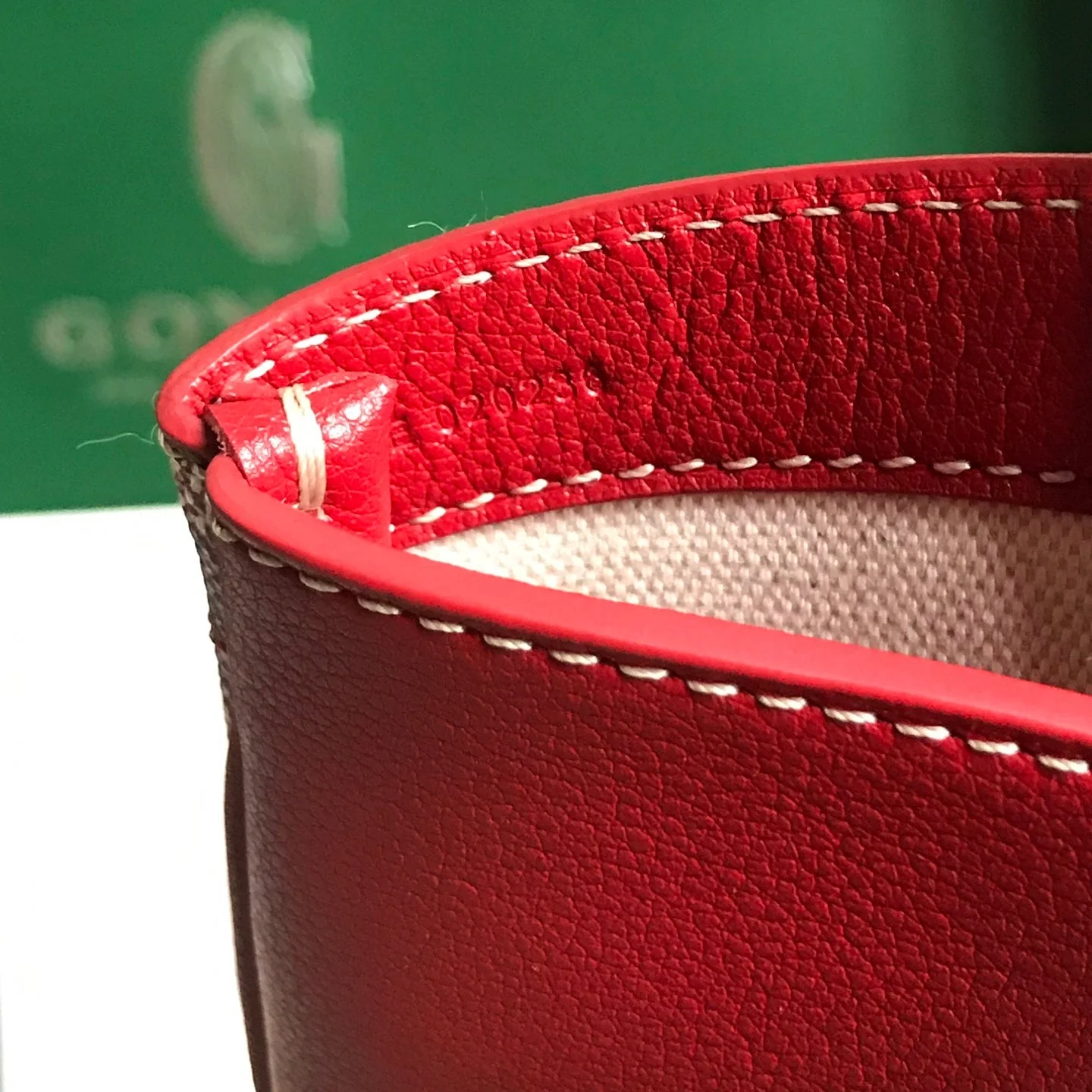 Bag 34 In Persian Red Canvas And Calfskin