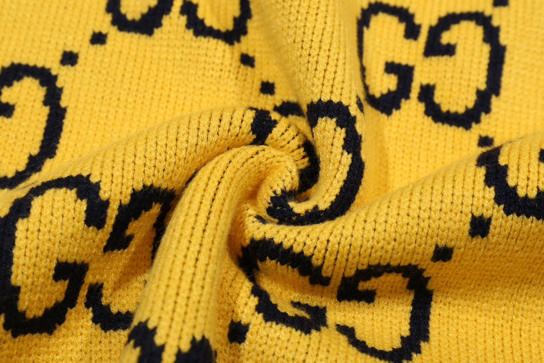 New Alphabet Jacquard Crew-Neck Sweater