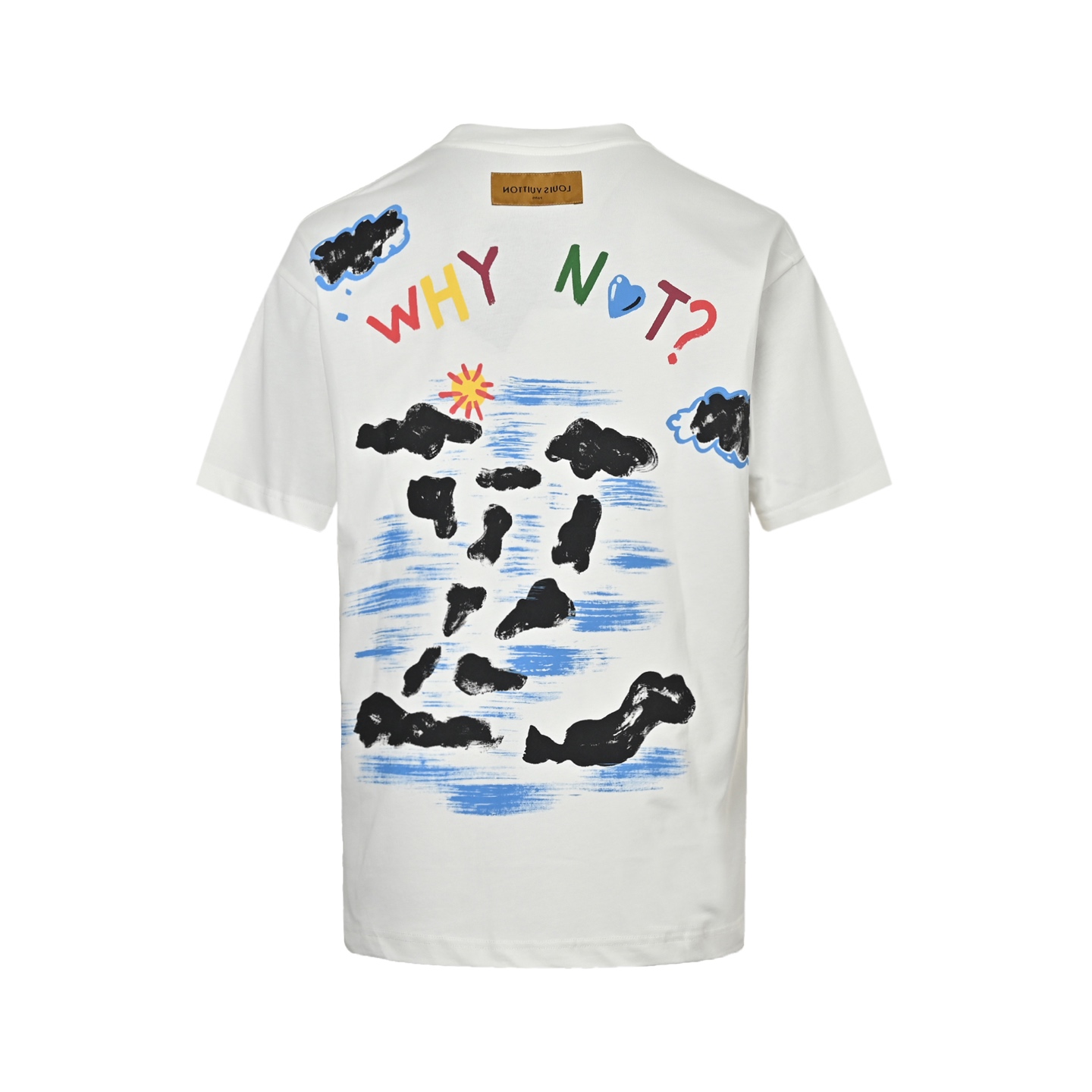 Back Painted Cloud Graffiti T-Shirt