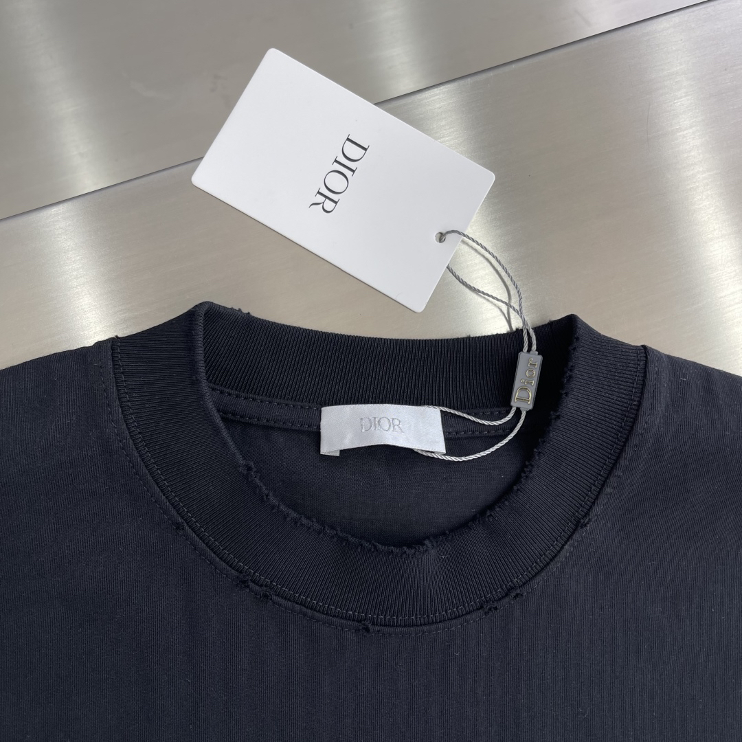 Dio 25s hand-painted signature logo round neck T-shirt