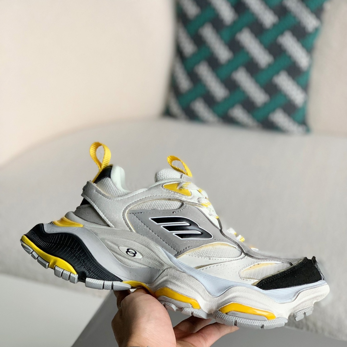 Balenciaga Sneaker Grey Black Yellow