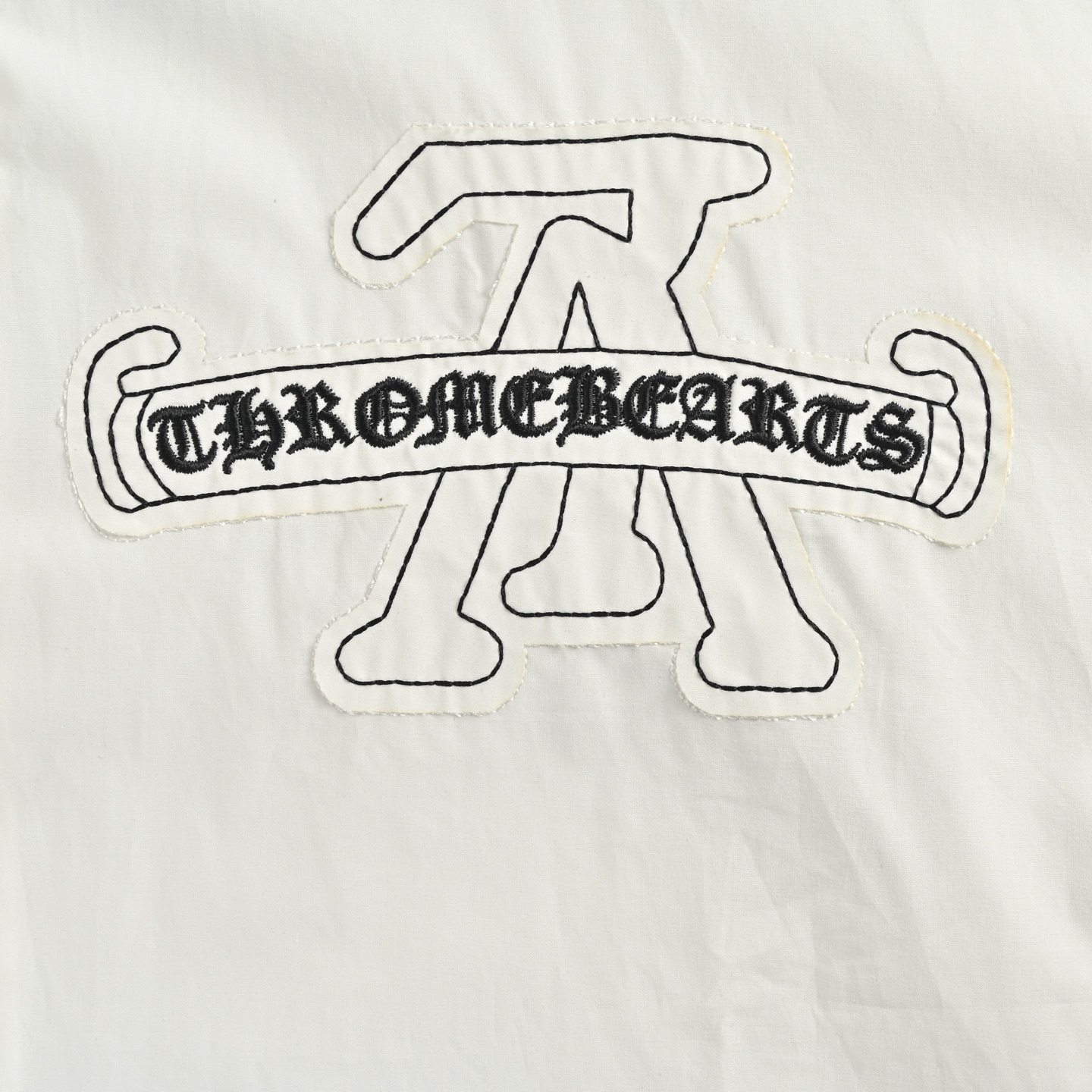 Men's cross embroidered shirt