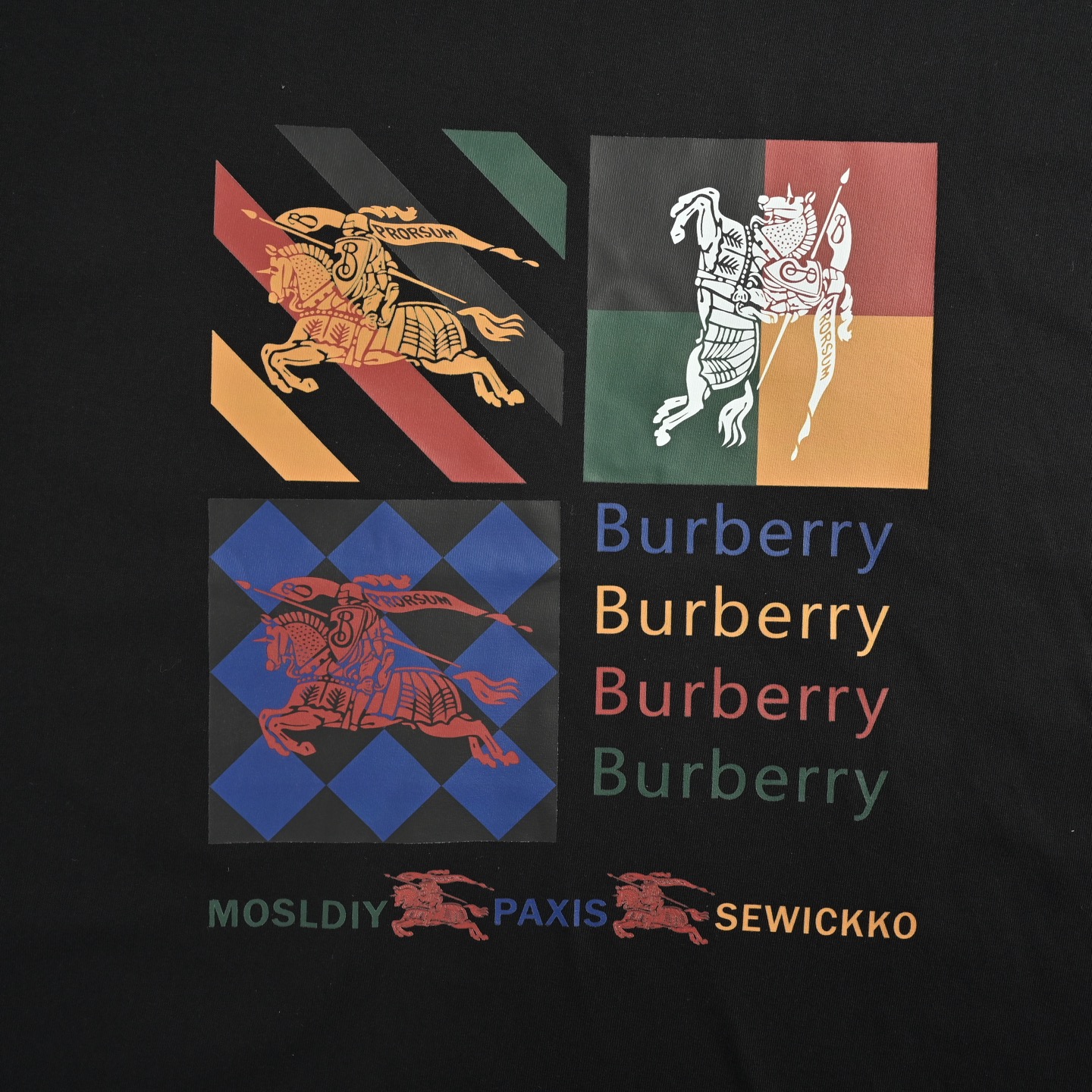 25SS Block-Style War Horse Graphic T-Shirt