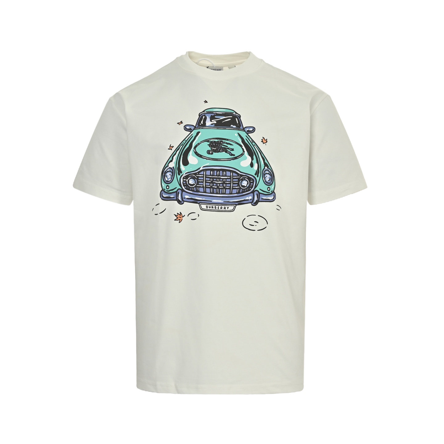 Classic car foam print short sleeve T-shirt
