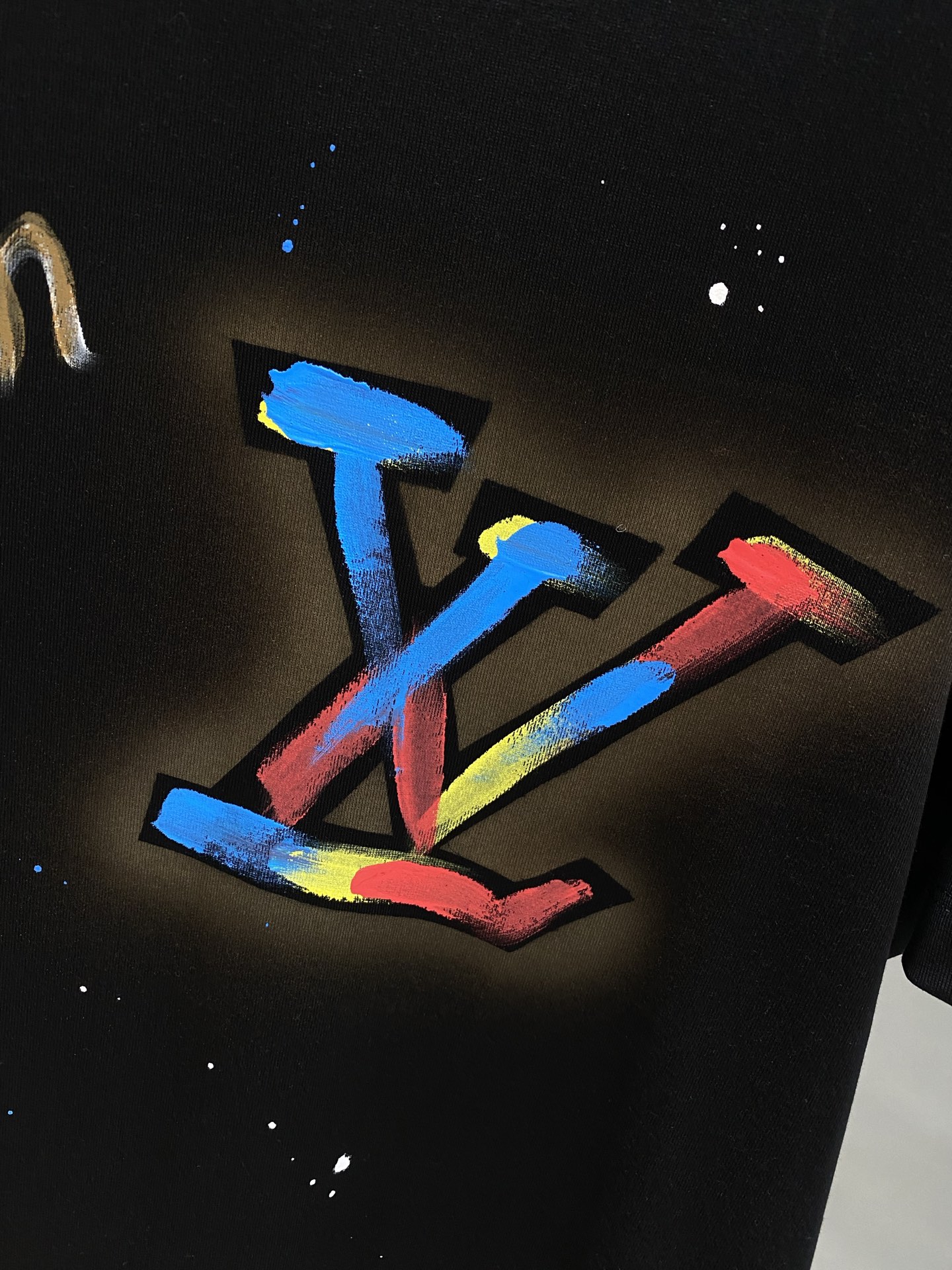 New Summer Graffiti Letter Element Round Neck T-shirt