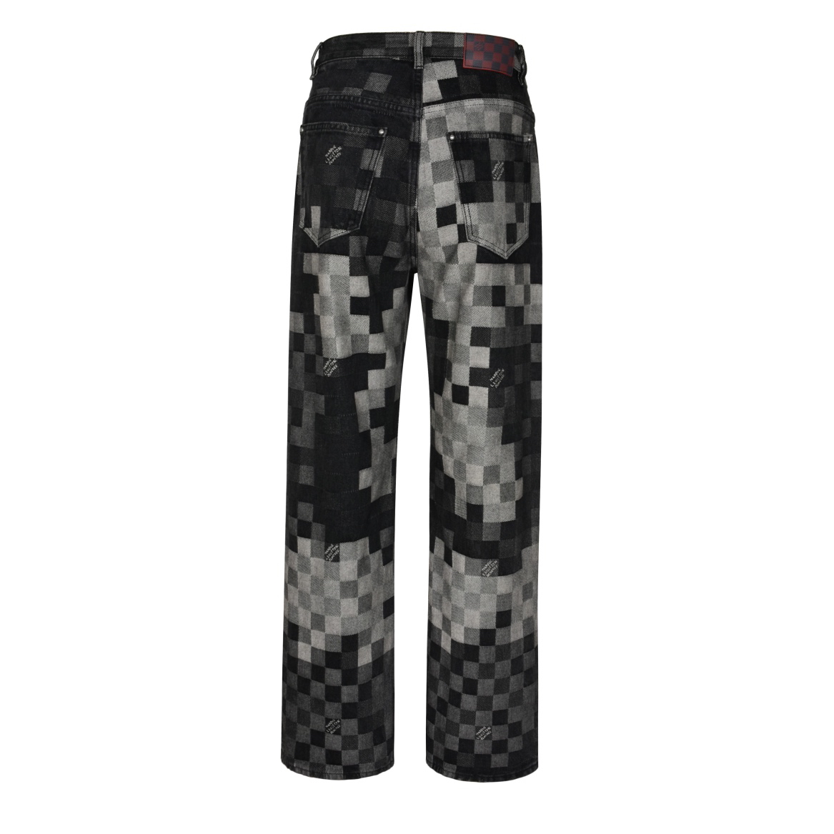 Early Spring Mosaic Checkered Jeans